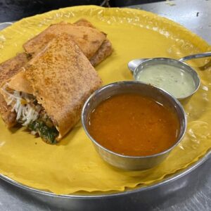 Palak Cheese Mysore Dosa