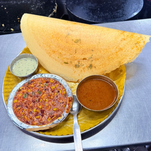 Sweet Corn Mysore Dosa