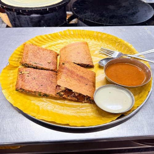 Palak Paneer Cheese Dosa